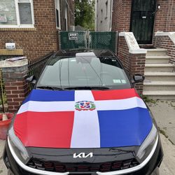 Dominican Reoublic  Flag For Car Hoods