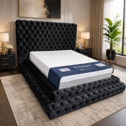 Black Queen  Bed Frame