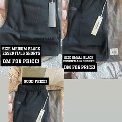 Black Essential Shorts(take All 3 For 130)