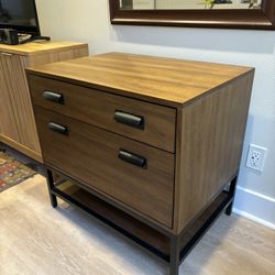 Solid Wood Filing Cabinet