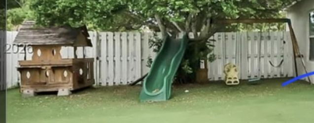 Free playground and playhouse