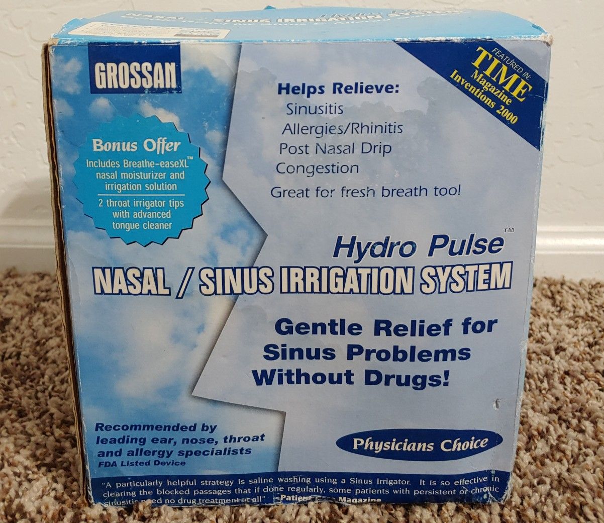 Grossan Hydro Pulse Nasal Sinus Irrigation System