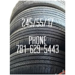 Used Tire For Sale 245/55/17 $180 All Four free Installation and Balancing