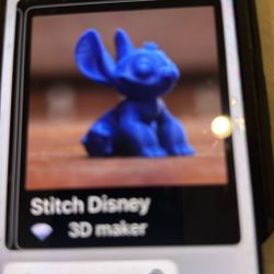 3-D printed stitch Disney
