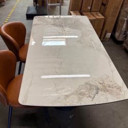 63 Inch Dining Table . Top Material Type Ceramic  