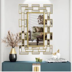 Tow new gold wall mirror decorative