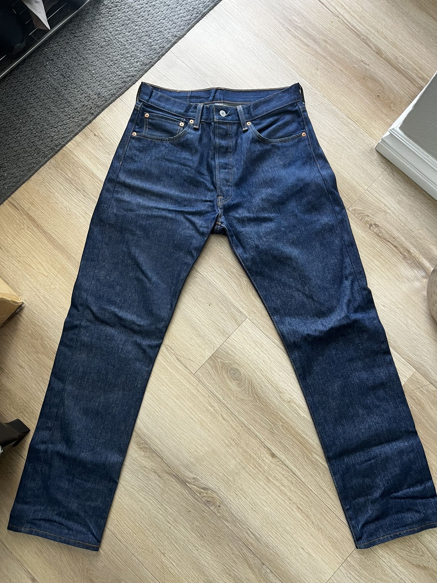 Levi, 501 Shrink To Fit Blue 33x32