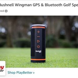 Brand NEW Bushnell Wingman 2 Golf Speaker with GPS (2024) | Remote Controlled Voice GPS Distances, Music, 40,000+ Courses, BITE Magnetic Cart Mount