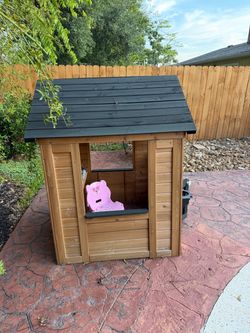 Outdoor Wooden Kids Playhouse