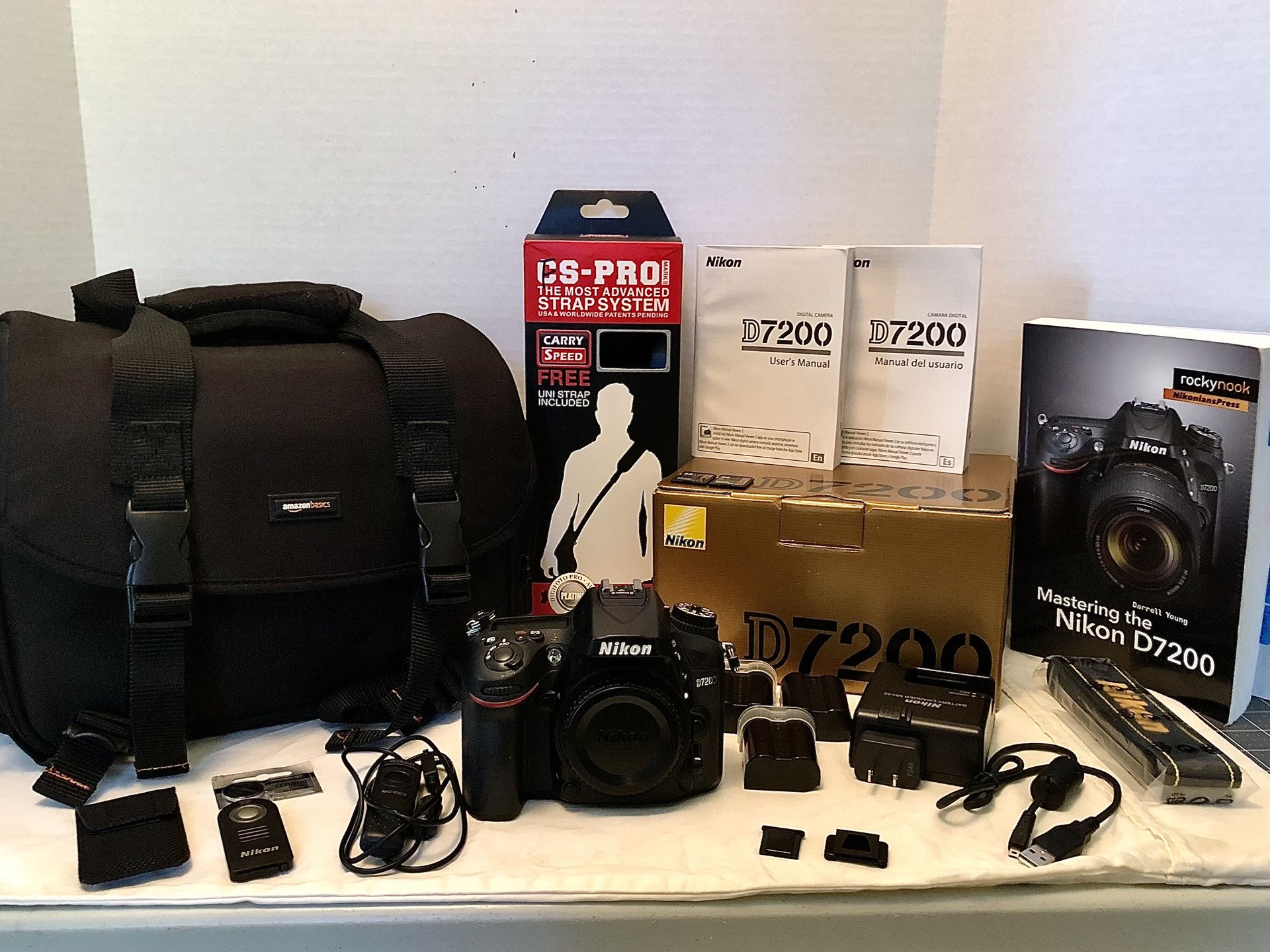 Nikon D7200 24.2 Megapixel Camera Body With Camera Bag