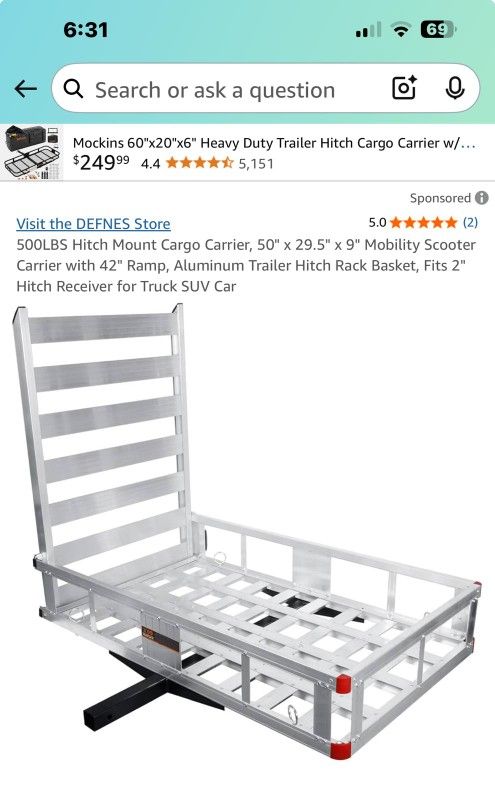 500 Hitch Mount For Sale