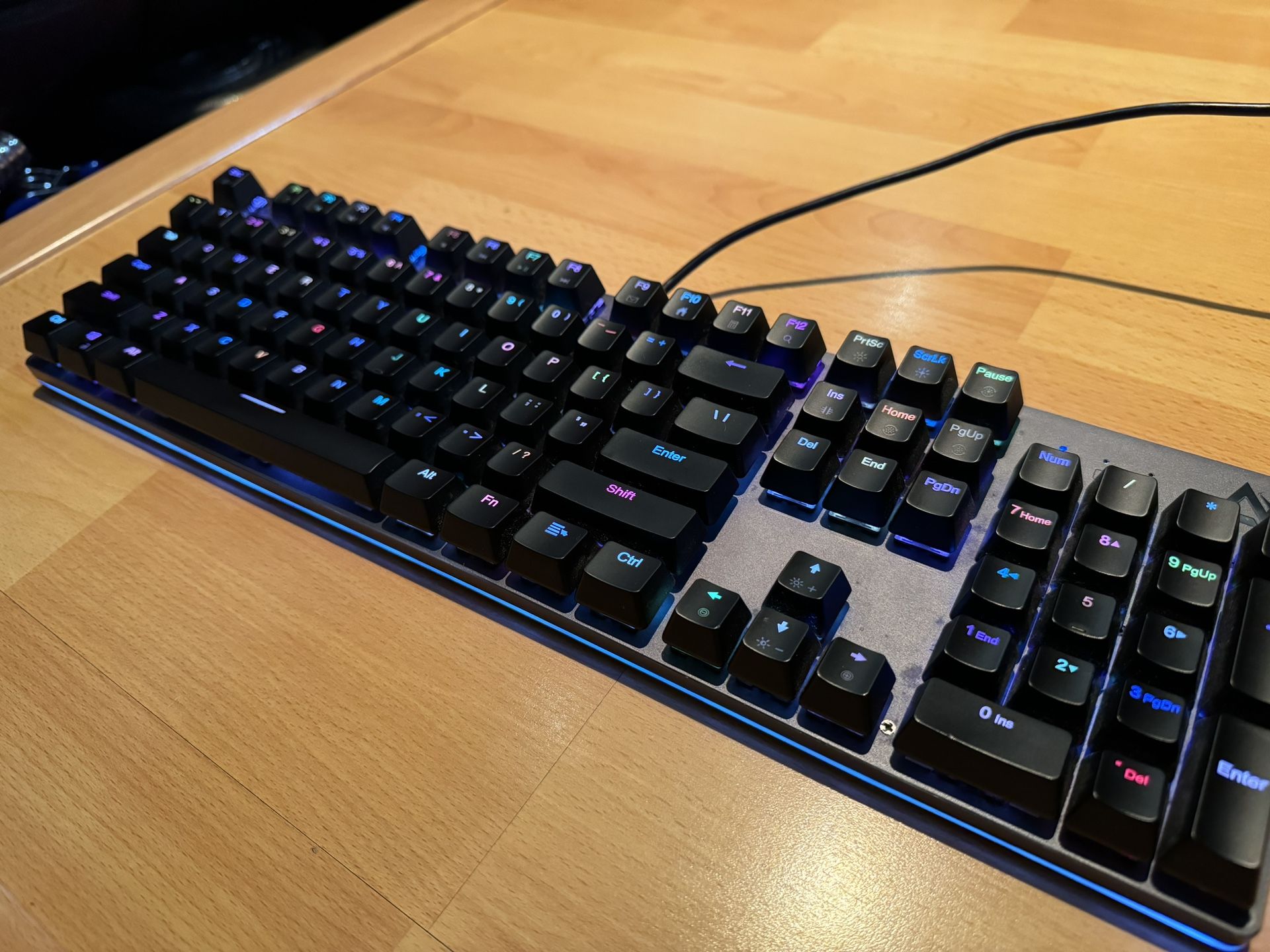 Aukey KM-G12 RGB Mechanical Keyboard Blue Switches
