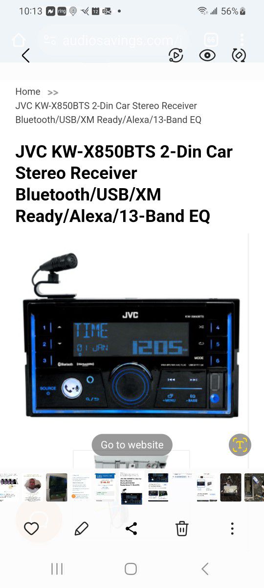 JVC - 2 Din Car Stereo Receiver/CD/USB/xm Ready/13-Band EQ