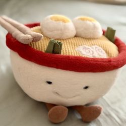 Jellycat Ramen Bowl Plush Toy New 