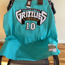 Brand New Hardwood Classics Vancouver Grizzlies Jersey 