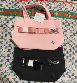 Lululemon Slouchy Sling Bag – Pink & Black Bundle