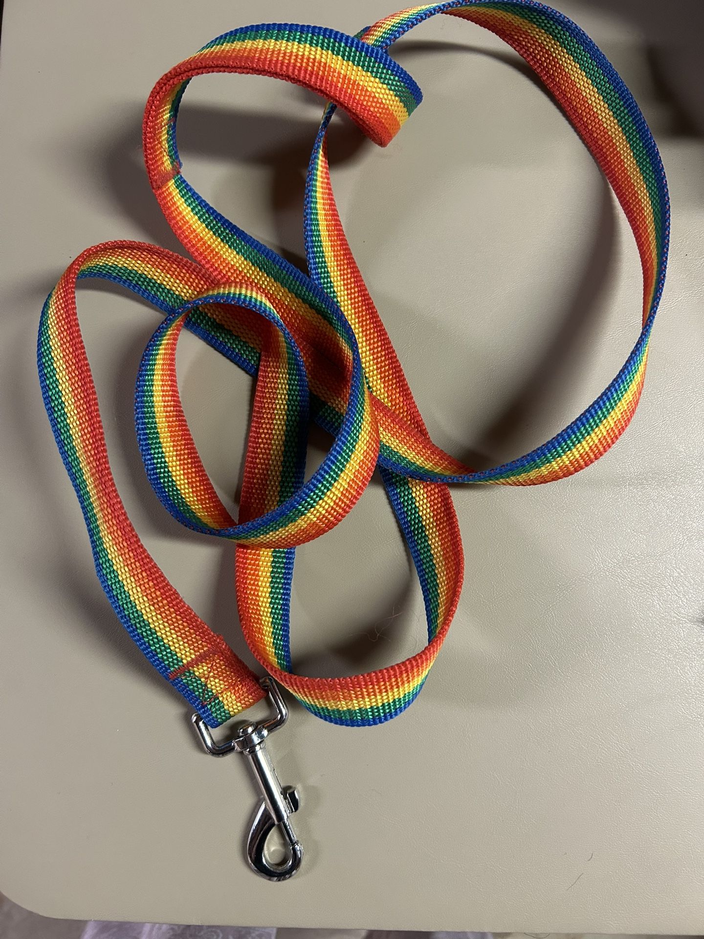 Rainbow dog leash