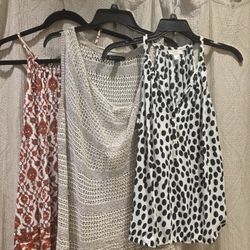 Set of 3 Women's Summer Tops  - Size Large