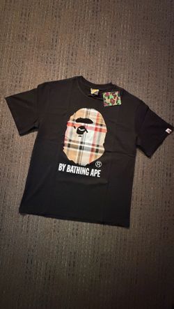 Streetwear Plaid Ape Graphic T-Shirt