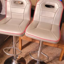 Two Adjustable Bar Stools