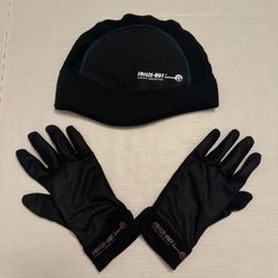 Pre Owned Good Bilt Freeze Out Thermal Protection Gloves Size XL Head Skull Cap Size Medium / Large