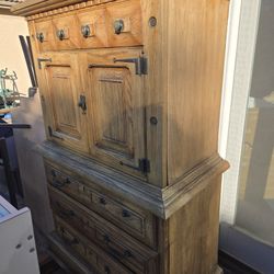 Wooden Cabinet 4 Drawers And Storage 