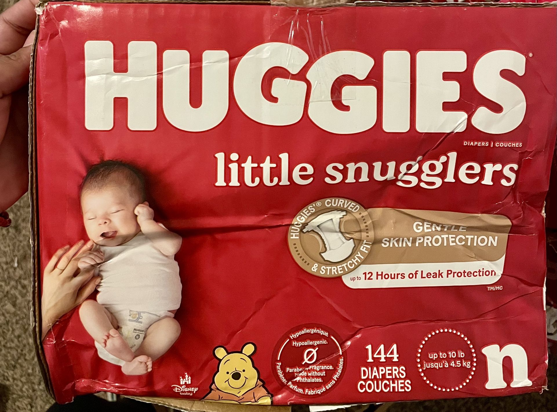 Huggies diapers Newborn 144 Count 