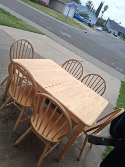 Wooden  Family  Table Set