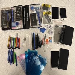 iphone 5s. 6s. 6 plus. 6s plus parts and batteries 