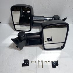 LA Zona Auto Parts 1988 To 1998 Chevrolet Silverado Sierra Tahoe Suburban Yukon Towing Mirrors Espejos Retrovisores De Carga 