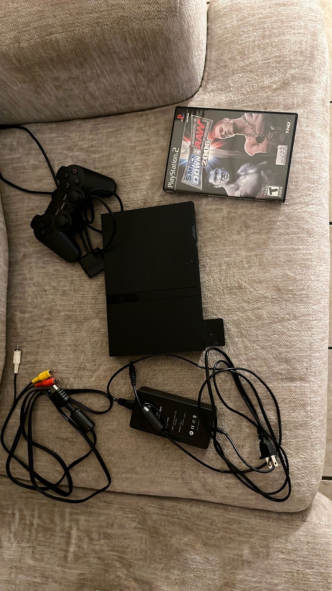 Ps2 SliM With Game And Controller 