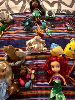 Disney Animator's Collection Dolls and Accessories Lot