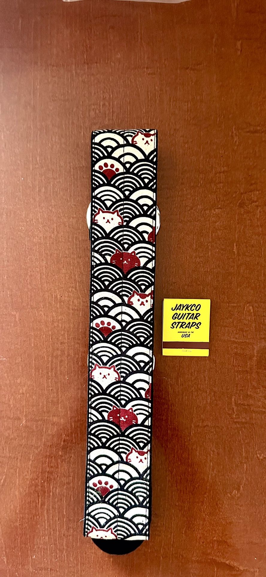 New Jaykco Wavy Cat Rare Guitar Strap Fender Gibson PRS Gretsch Martin Electric Acoustic Guitar Bass