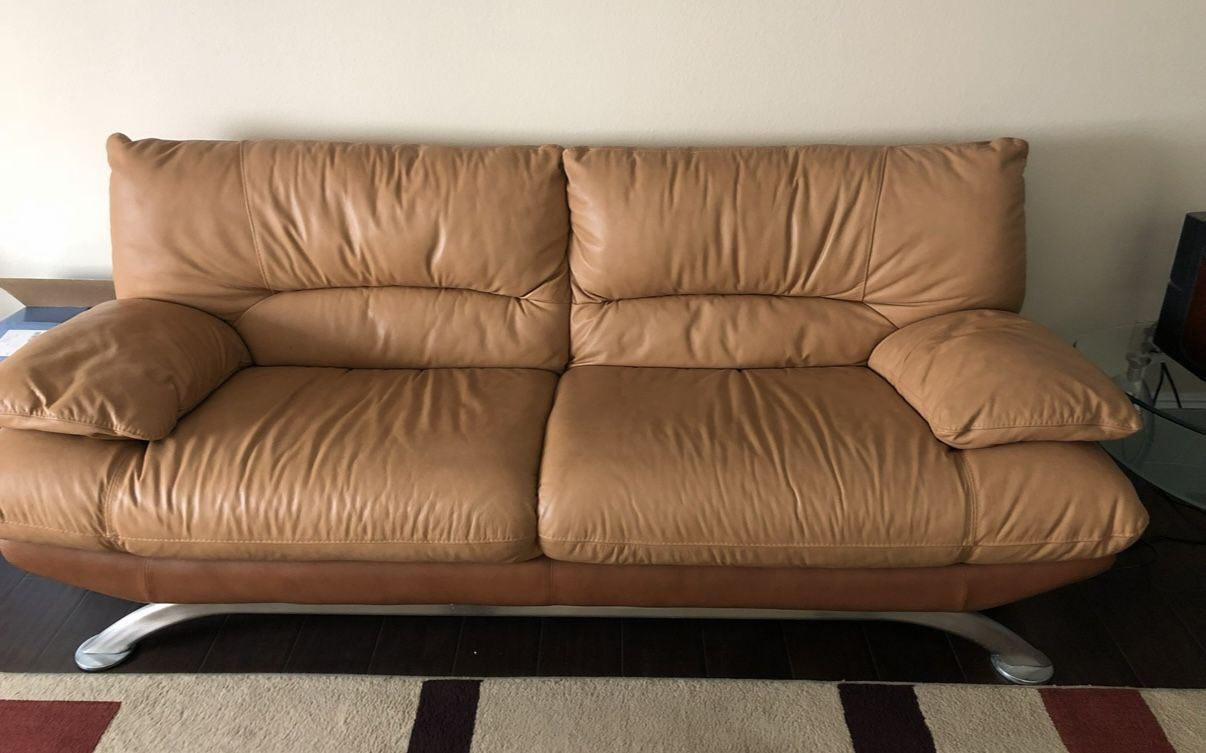 Like New Italian Leather Sofas