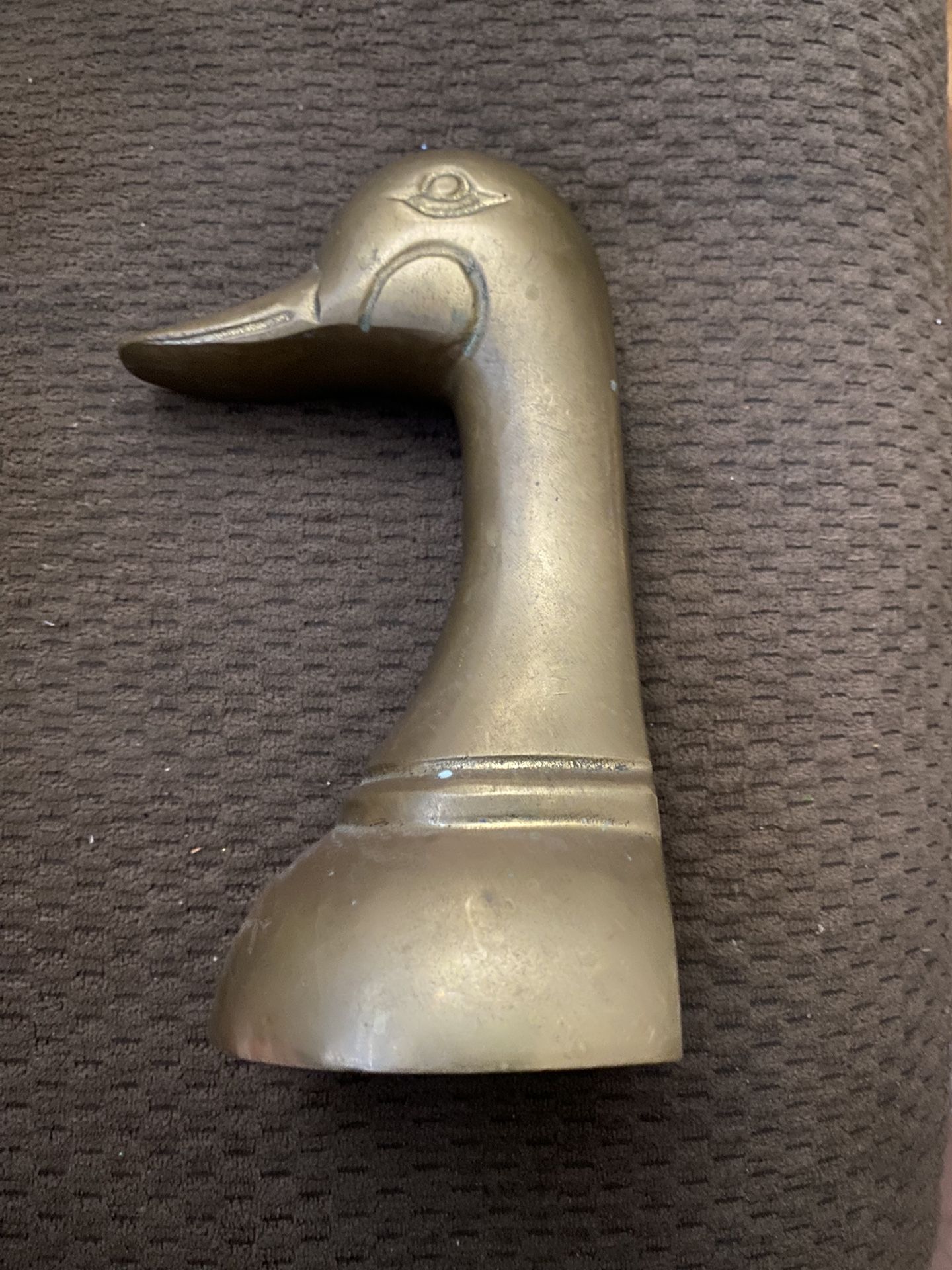 Vintage Brass Duck Book End Bookend