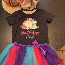Girls Unicorn Birthday Outfit 🦄 