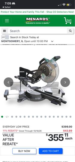 MasterForce Sliding Compound Miter Saw