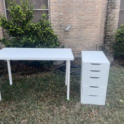 Ikea multi use drawer and desk set. Price low and firm. Please see all photos. 