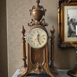 Antique Style Neo Classic Mantle Clock
Made From Resin 
