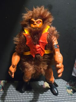 vintage 1985 Mattel Grizzlor action figure from the Masters of the Universe
