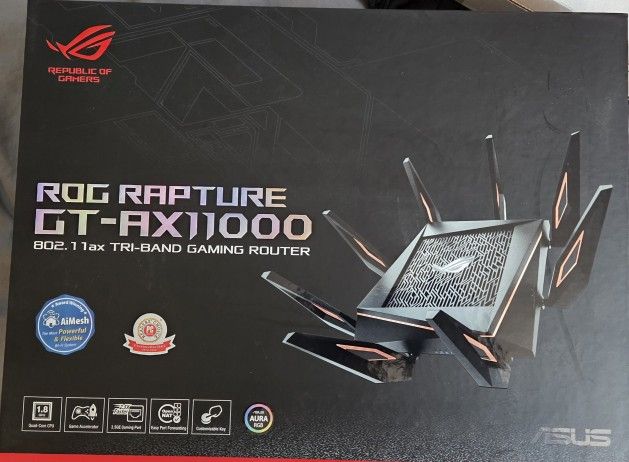 ASUS ROG Rapture AX11000 Tri Band Gigabit Wireless Router (GT-AX11000) Perfect!