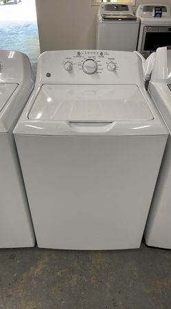 GE Top Load Washer – White, Knob Controls