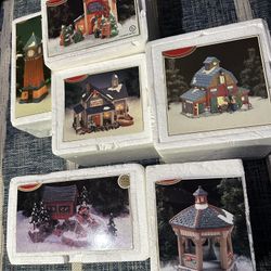 1998 Dickens Collectibles Towne Series -set Of 6 