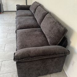 Black Long Sofa 