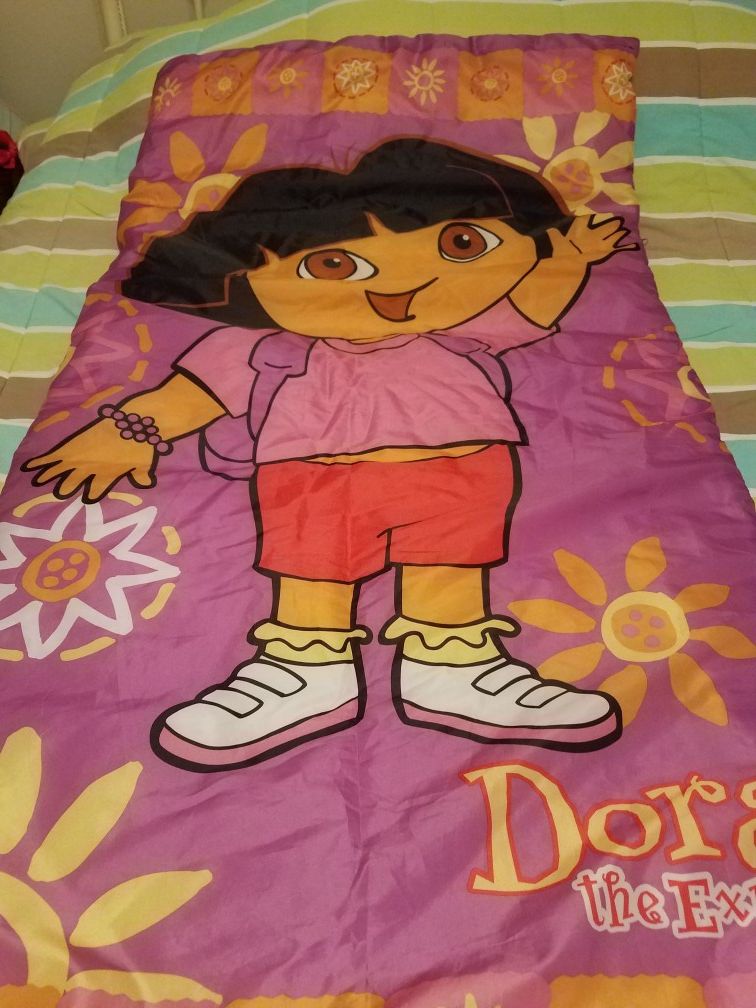 Dora The Explorer Collection: Umbrella, Chair, and sleeping bag