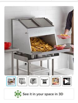 ServIt TCW26 26 Gallon First-In First-Out Chip Warmer / Merchandiser - 120V, 1500W