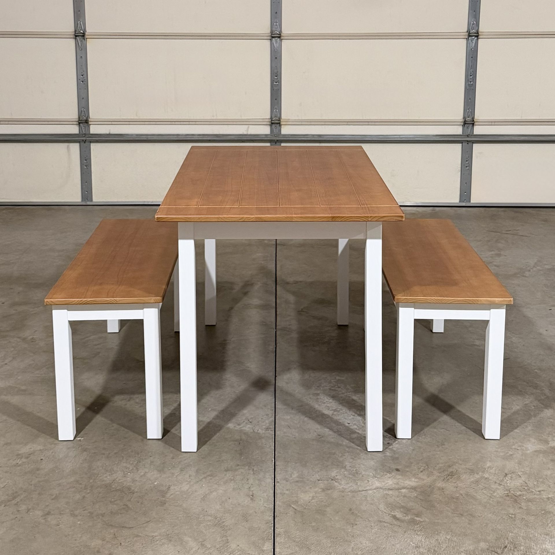 New Dining Table Set with Benches (Can Deliver)