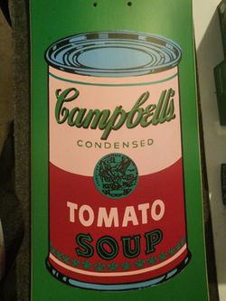 The stateroom Andy Warhol Campbell's soup deck