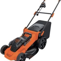 BLACK+DECKER 20 in. 13 AMP Corded Electric Walk Behind Push Lawn Mower