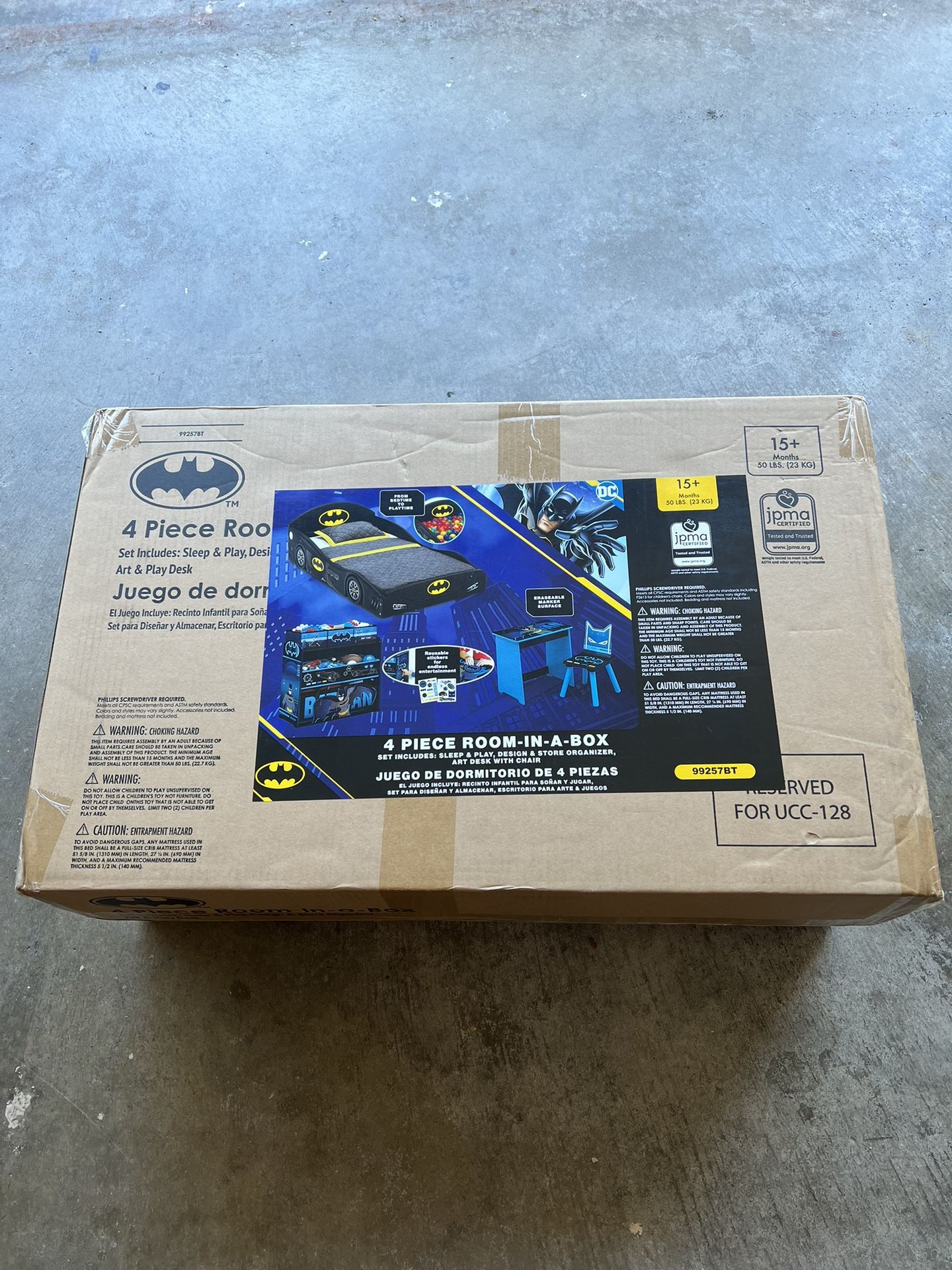 Batman 4-Piece Toddler Room Set